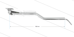 DKZ - Deckenkreisel - L=1550mm - Z-Ausführung - Anschluss Ein 1/4&quot; IG x Aus 1/4&quot; IG
