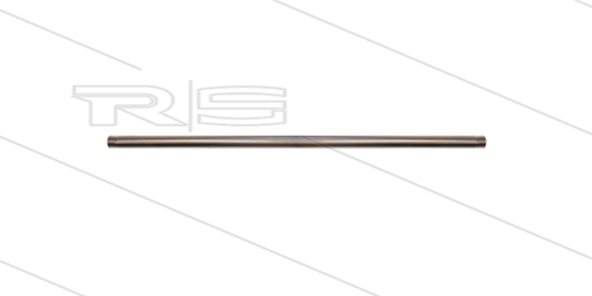 RP201 Strahlrohr - L=433mm - gerade - Edelstahl - 400 Bar - max 150°C - 2 x 1/4&quot; AG