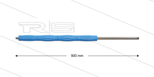 RP10 Lanze - L=900mm - gerade - Edelstahl - blau - Isolierung L=395mm - 400 Bar - max 80°C
