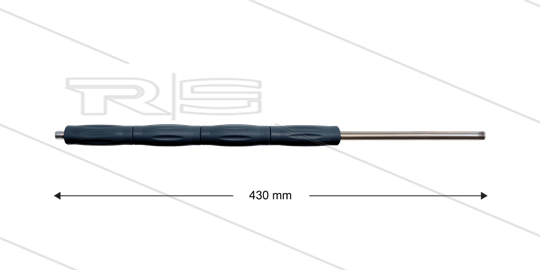 RP10 Lanze - L=430mm - gerade - Edelstahl - Isolierung L=395mm - 400 Bar - max 80°C - 2 x 1/4&quot; AG