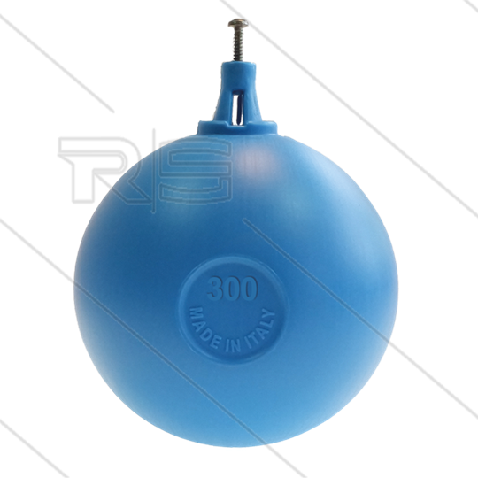 Schwimmerball blau PVC mit Klemmbefestigung - Ø300mm - max 80°C