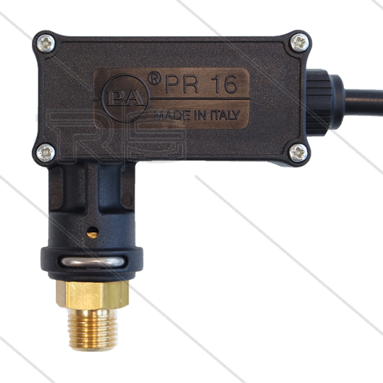 PR16 - Druckschalter - 1/4&quot; AG - Einschaltdruck 40 Bar - max 250 Bar - (Schwarze markierung)