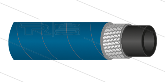 HD-Schlauch 1SC-12 (1/2&quot;) - blau - 250 Bar - Ø19,1mm - 150°C