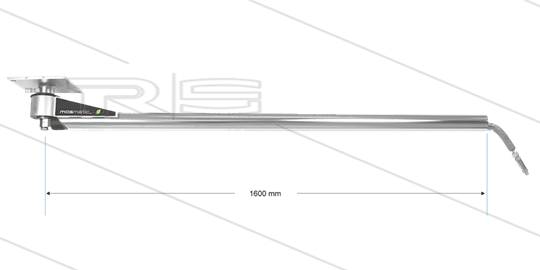 DKP - Deckenkreisel - L=1600mm - Anschluss Ein: 1/4&quot; IG x Aus: 1/4&quot; AG